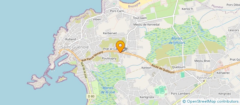 localisation de l'entreprise MADAME SYLVIE LE QUILLIEC  PENMARCH