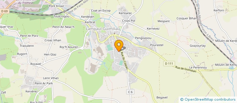 localisation de l'entreprise MADAME SYLVIE LE ROUX  LAMPAUL-GUIMILIAU