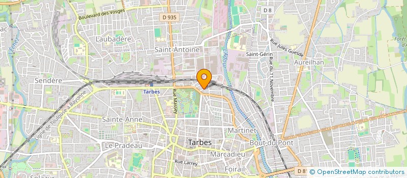 localisation de l'entreprise MADAME SYLVIE LE ROUX à TARBES