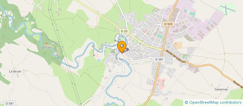 localisation de l'entreprise MADAME SYLVIE LEANDRE à BOZOULS