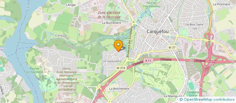 localisation de l'entreprise MADAME SYLVIE LEBERT  CARQUEFOU