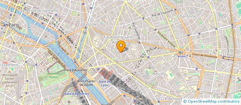 localisation de l'entreprise MADAME SYLVIE LEBLANC  PARIS