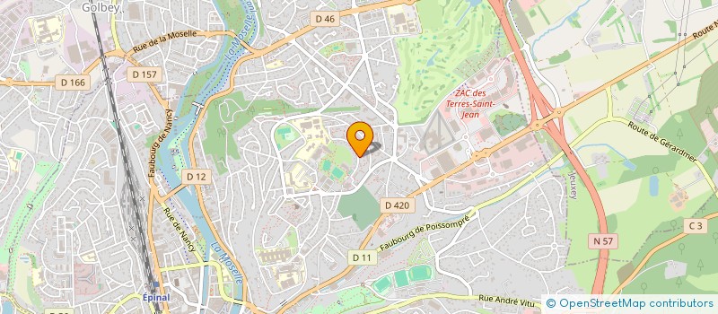 localisation de l'entreprise MADAME SYLVIE LEBLANC  EPINAL