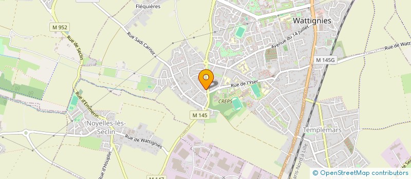 localisation de l'entreprise MADAME SYLVIE LEBLANC  WATTIGNIES