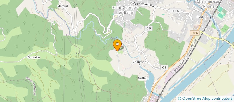 localisation de l'entreprise MADAME SYLVIE LEBLANC  SAINT-GEORGES-LES-BAINS