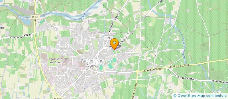 localisation de l'entreprise MADAME SYLVIE LEBOCQ  CAMARET-SUR-AIGUES