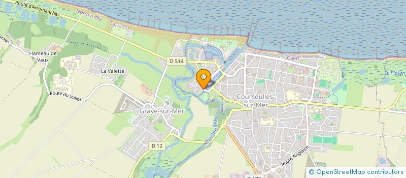 localisation de l'entreprise MADAME SYLVIE LEBOIS  COURSEULLES-SUR-MER