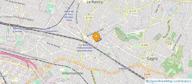 localisation de l'entreprise MADAME SYLVIE LECAT à LE RAINCY