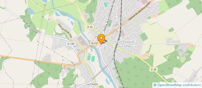 localisation de l'entreprise MADAME SYLVIE LECLERC à SAINT-FLORENT-SUR-CHER