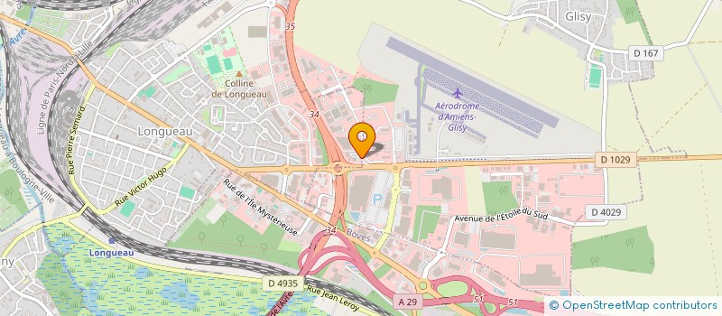 localisation de l'entreprise MADAME SYLVIE LECLERC  LONGUEAU