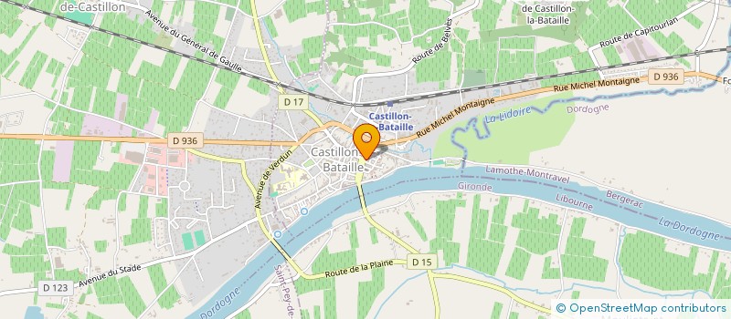 localisation de l'entreprise MADAME SYLVIE LECOMTE  CIVRAC-SUR-DORDOGNE