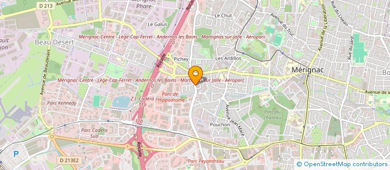 localisation de l'entreprise MADAME SYLVIE LEFEBVRE à MERIGNAC