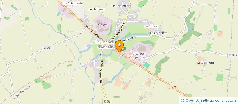 localisation de l'entreprise MADAME SYLVIE LEFRANC à RIVES D'ANDAINE