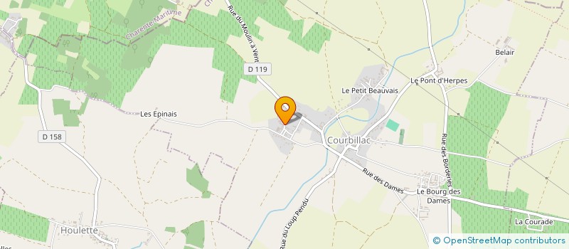 localisation de l'entreprise MADAME SYLVIE LEFRANCOIS  COURBILLAC