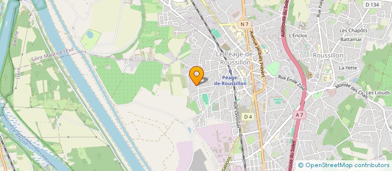 localisation de l'entreprise MADAME SYLVIE LEGRAND  LE PEAGE-DE-ROUSSILLON