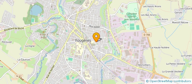 localisation de l'entreprise MADAME SYLVIE LEHNOFF  FOUGERES