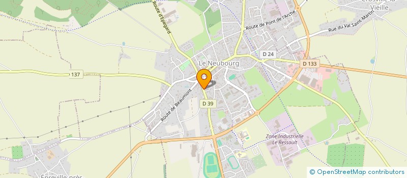 localisation de l'entreprise MADAME SYLVIE LELIEVRE à LE NEUBOURG