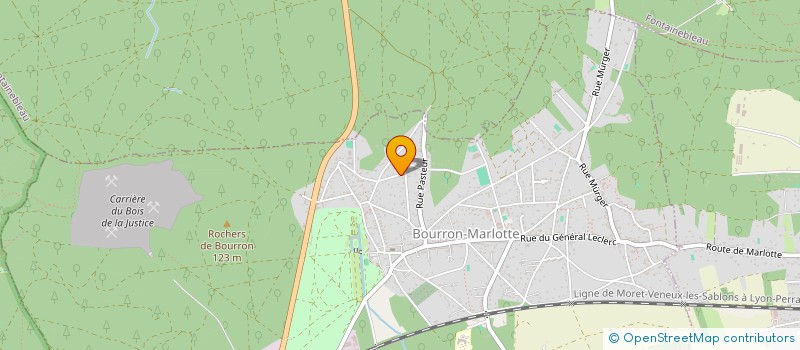 localisation de l'entreprise MADAME SYLVIE LELIEVRE  BOURRON-MARLOTTE