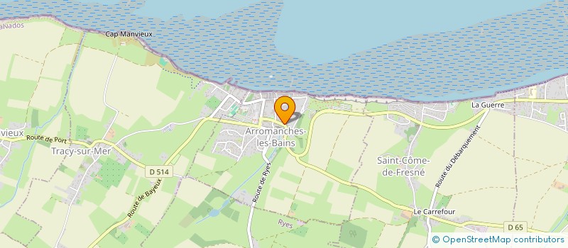 localisation de l'entreprise MADAME SYLVIE LEMESLE à ARROMANCHES-LES-BAINS