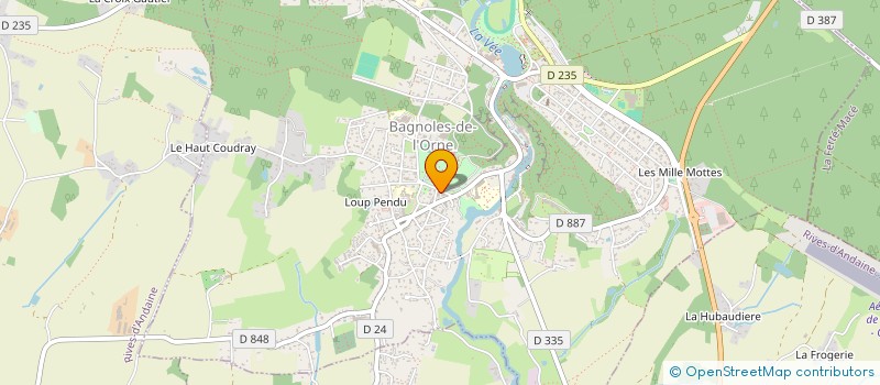 localisation de l'entreprise MADAME SYLVIE LEMONNIER à BAGNOLES-DE-L'ORNE-NORMANDIE