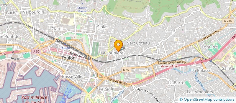 localisation de l'entreprise MADAME SYLVIE LEPINE  TOULON