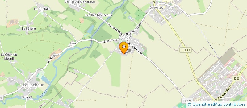 localisation de l'entreprise MADAME SYLVIE LEQUERTIER  BOUGY