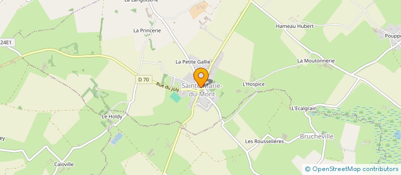 localisation de l'entreprise MADAME SYLVIE LEROSIER  SAINTE-MARIE-DU-MONT