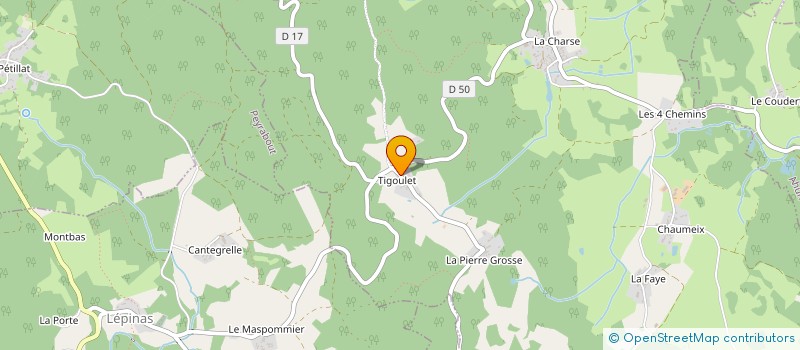 localisation de l'entreprise MADAME SYLVIE LEROUX  SAINT-YRIEIX-LES-BOIS