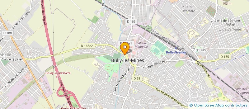 localisation de l'entreprise MADAME SYLVIE LEROY à BULLY-LES-MINES