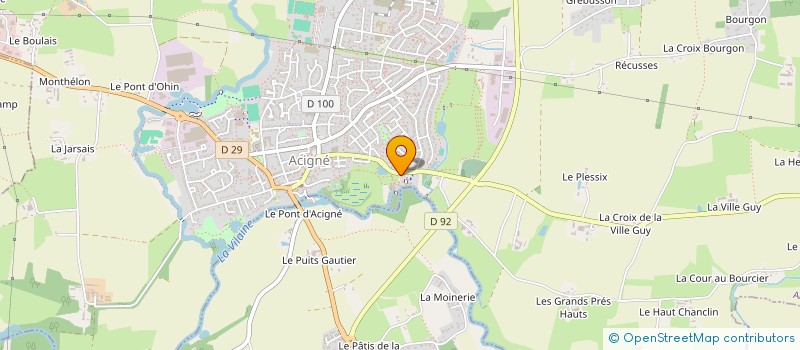 localisation de l'entreprise MADAME SYLVIE LEROY  ACIGNE