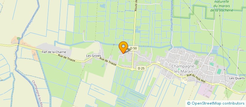 localisation de l'entreprise MADAME SYLVIE LESAGE  CHAMPAGNE-LES-MARAIS