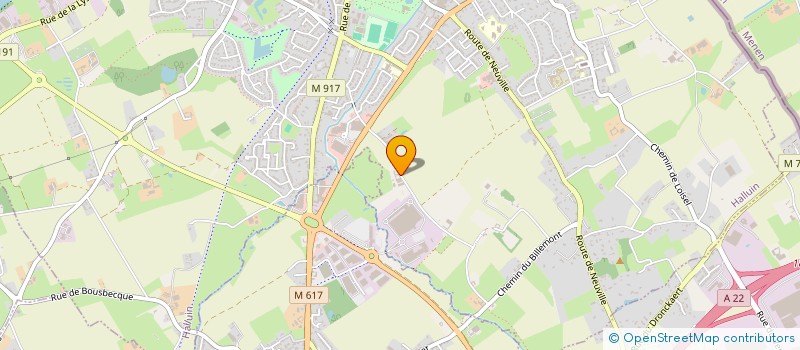 localisation de l'entreprise MADAME SYLVIE LESCROART  HALLUIN