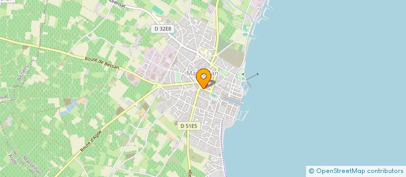 localisation de l'entreprise MADAME SYLVIE LESCURE à MARSEILLAN