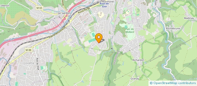 localisation de l'entreprise MADAME SYLVIE LEUVREY  RIVE-DE-GIER