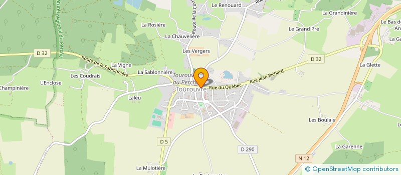 localisation de l'entreprise MADAME SYLVIE LEVEILLET à TOUROUVRE AU PERCHE