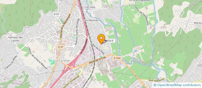 localisation de l'entreprise MADAME SYLVIE LEYROLLES  LA FARLEDE