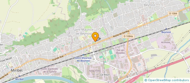 localisation de l'entreprise MADAME SYLVIE LHERMET  SAINT-MAURICE-DE-BEYNOST