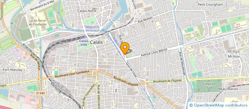 localisation de l'entreprise MADAME SYLVIE LHOTE  CALAIS