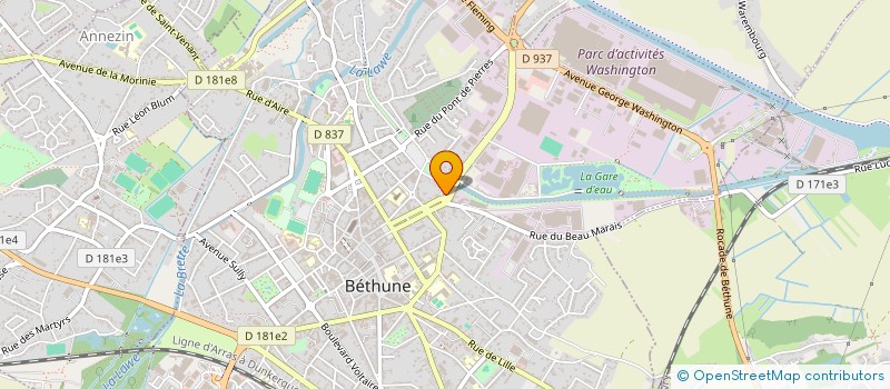 localisation de l'entreprise MADAME SYLVIE LIAO à BETHUNE