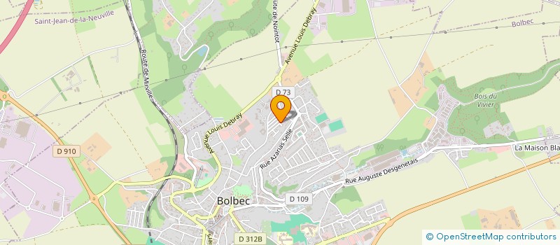 localisation de l'entreprise MADAME SYLVIE LIAUDET  BOLBEC