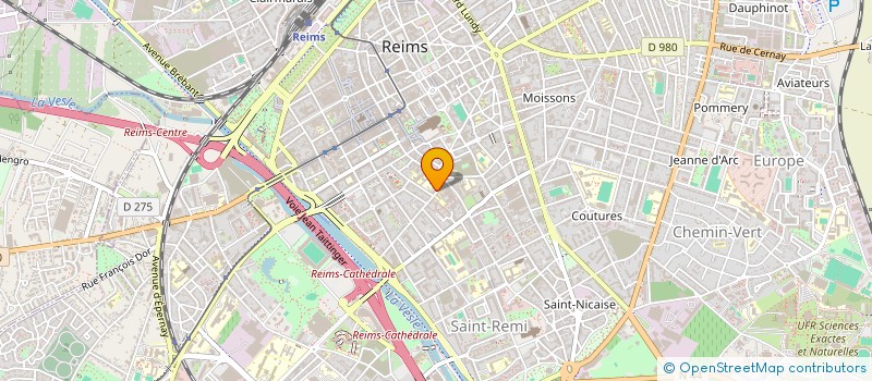 localisation de l'entreprise MADAME SYLVIE LIEVIN à REIMS