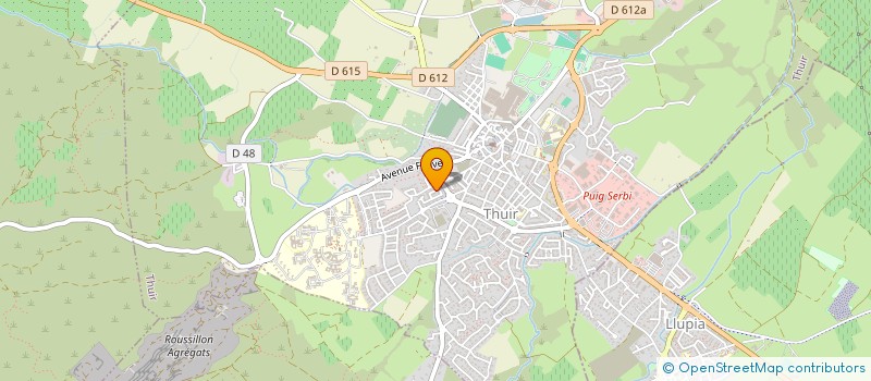 localisation de l'entreprise MADAME SYLVIE LLUGANY  THUIR