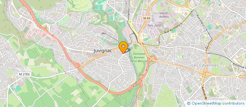 localisation de l'entreprise MADAME SYLVIE LOPES  JUVIGNAC