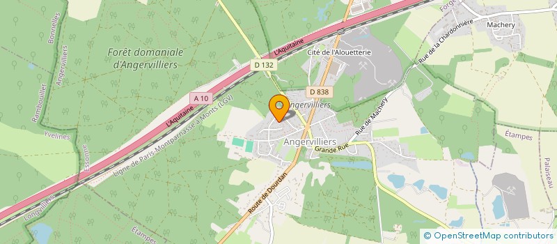 localisation de l'entreprise MADAME SYLVIE LOPEZ  ANGERVILLIERS