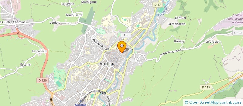 localisation de l'entreprise MADAME SYLVIE LOUDIERES à AURILLAC