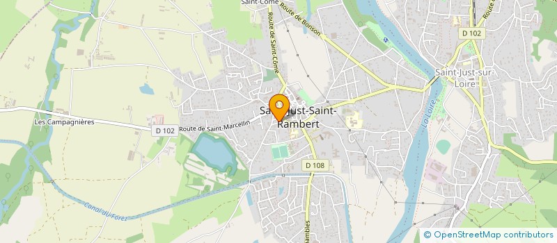 localisation de l'entreprise MADAME SYLVIE LOUISON  SAINT-JUST-SAINT-RAMBERT