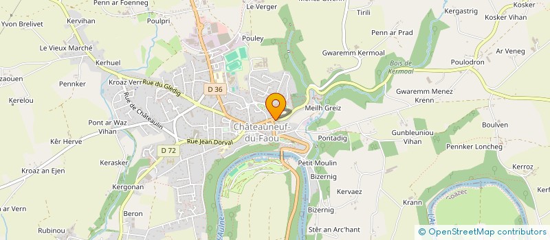 localisation de l'entreprise MADAME SYLVIE LOZACH à CHATEAUNEUF-DU-FAOU