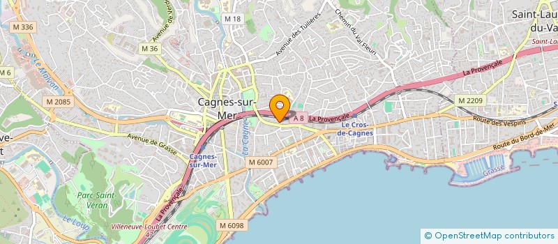 localisation de l'entreprise MADAME SYLVIE LUTENBACHER à CAGNES-SUR-MER