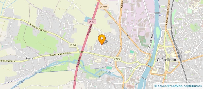 localisation de l'entreprise MADAME SYLVIE MABILLE  CHATELLERAULT