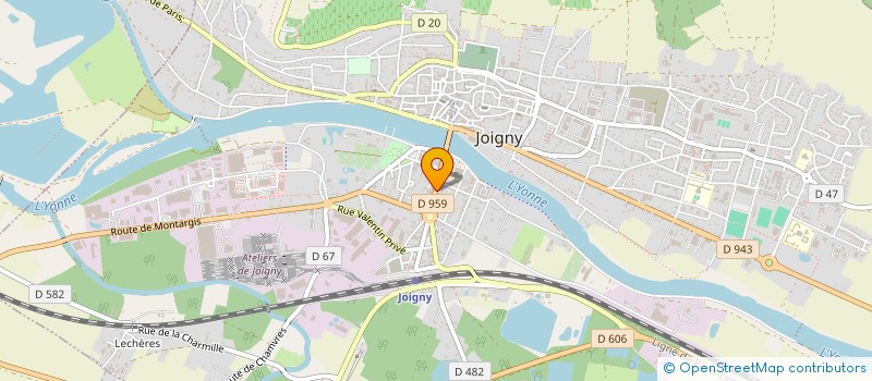 localisation de l'entreprise MADAME SYLVIE MACHIN à JOIGNY